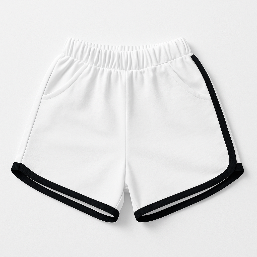Sleeveless Hooded T-Shirt and Shorts Clothing Set For Girls