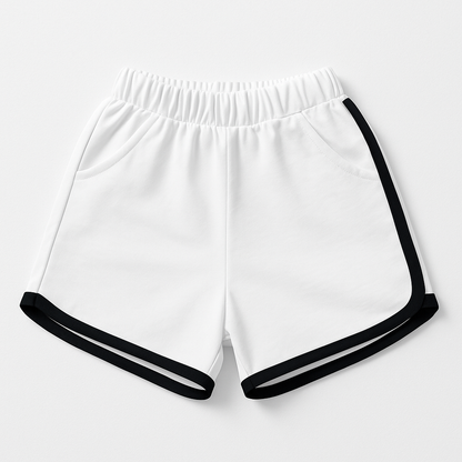 Sleeveless Hooded T-Shirt and Shorts Clothing Set For Girls