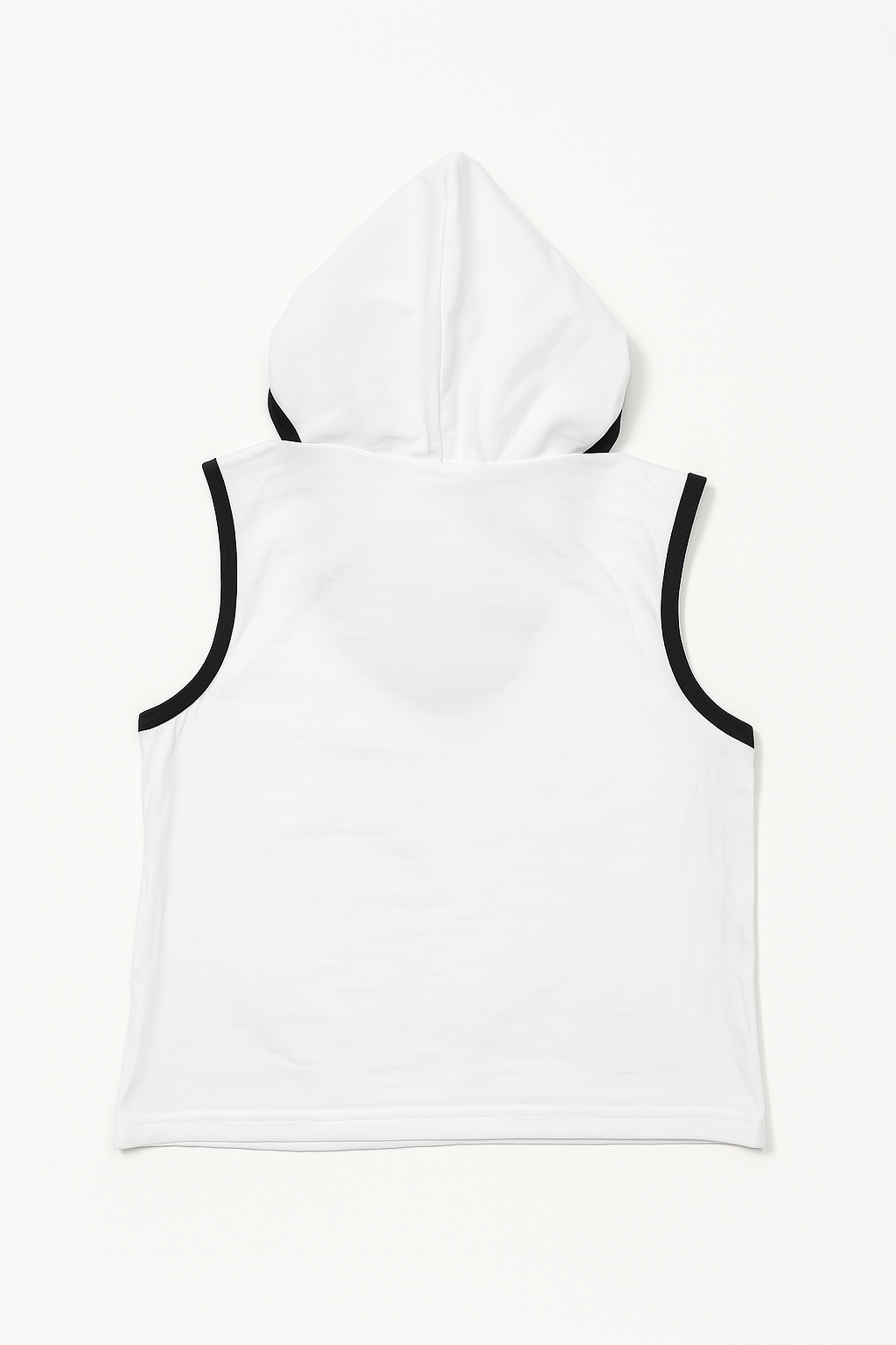 Sleeveless Hooded T-Shirt and Shorts Clothing Set For Girls