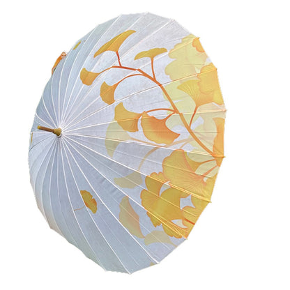 Yellow Stem, Chinese Canopy Style Rain and All season Umbrella - Little Surprise BoxYellow Stem, Chinese Canopy Style Rain and All season Umbrella
