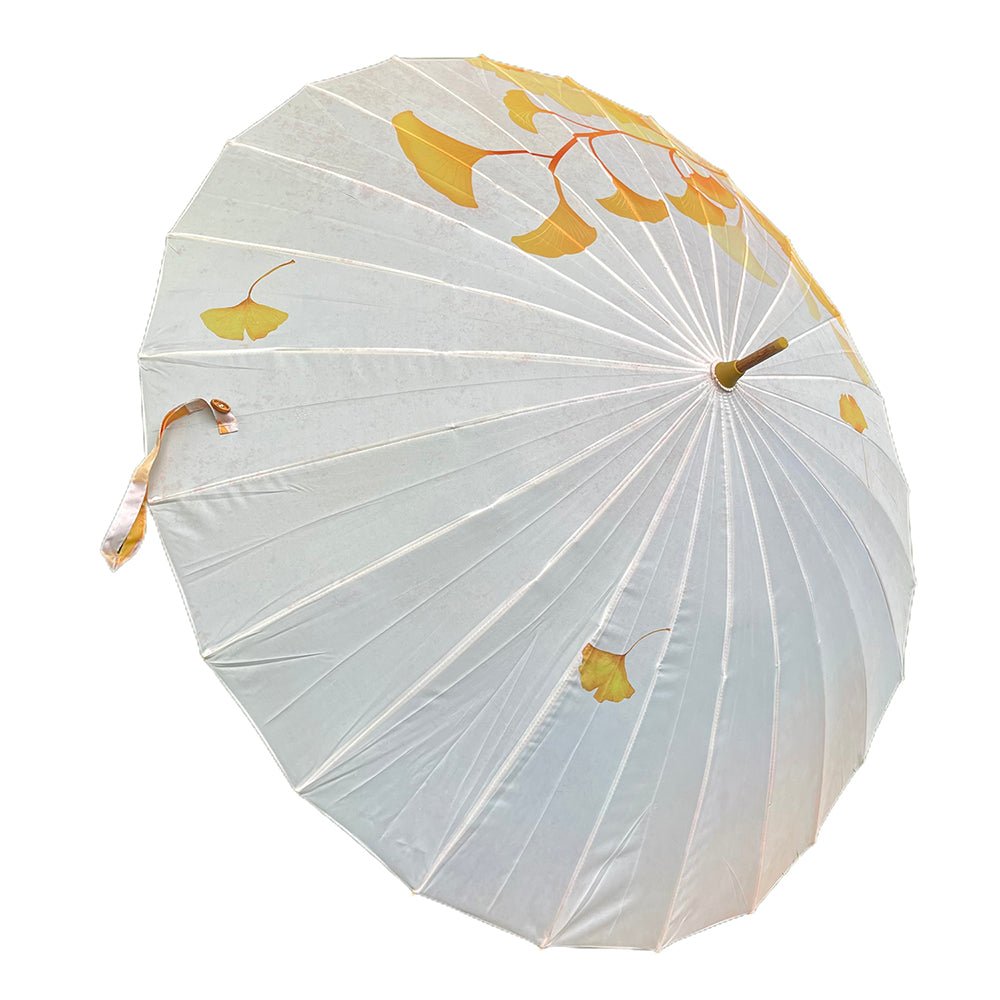 Yellow Stem, Chinese Canopy Style Rain and All season Umbrella - Little Surprise BoxYellow Stem, Chinese Canopy Style Rain and All season Umbrella