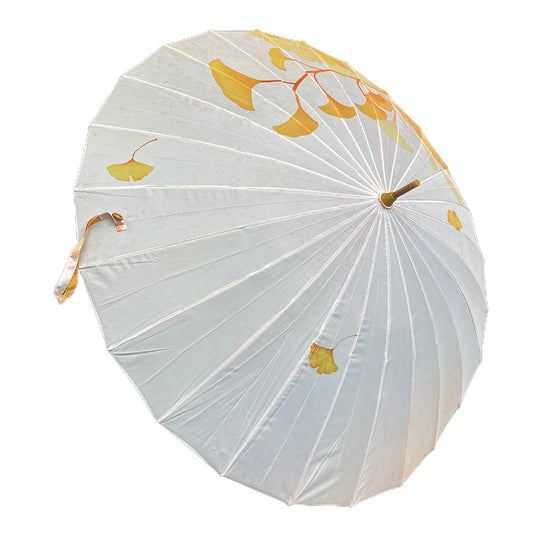 Yellow Stem, Chinese Canopy Style Rain and All season Umbrella - Little Surprise BoxYellow Stem, Chinese Canopy Style Rain and All season Umbrella
